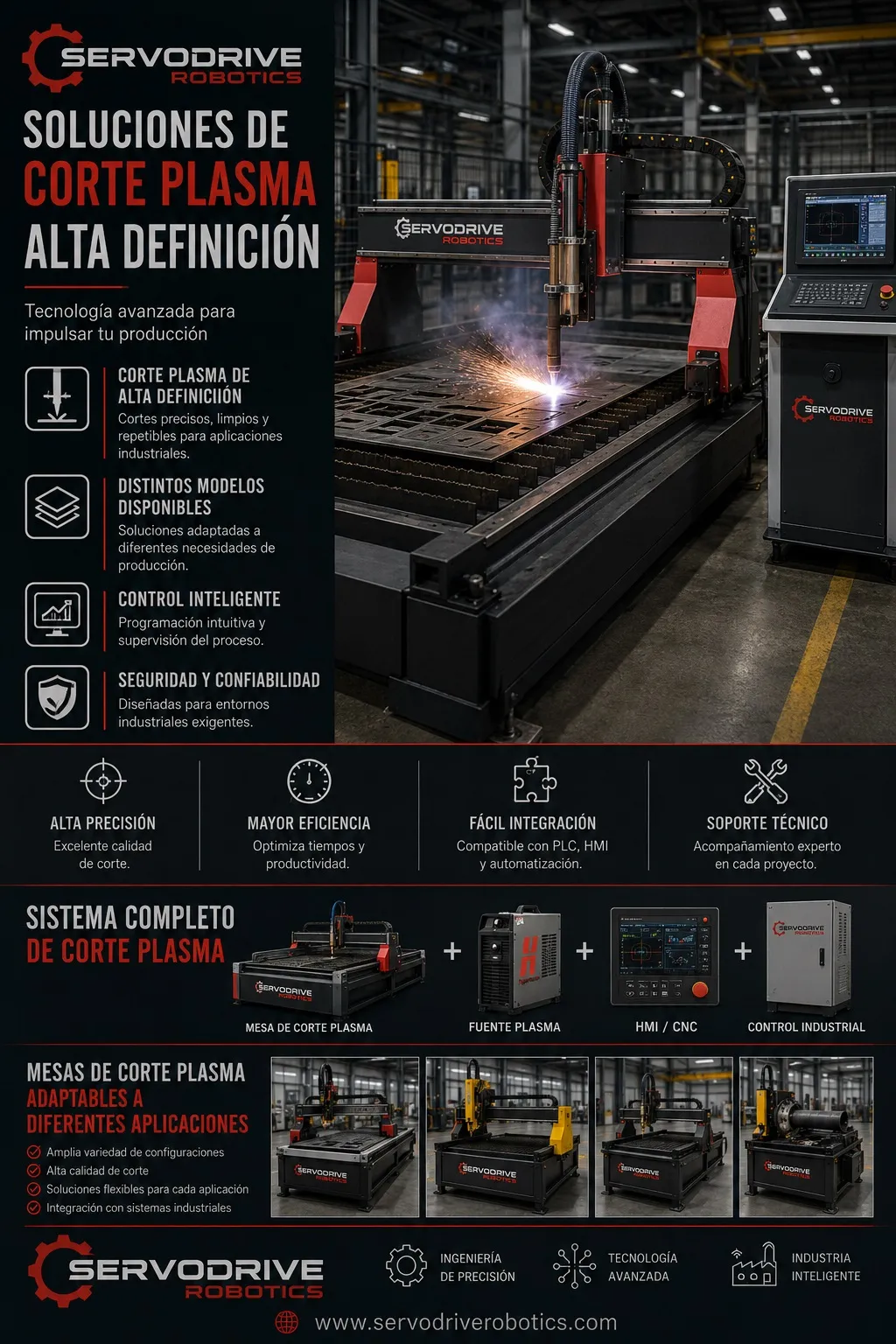 Mesa de corte de alta definición
