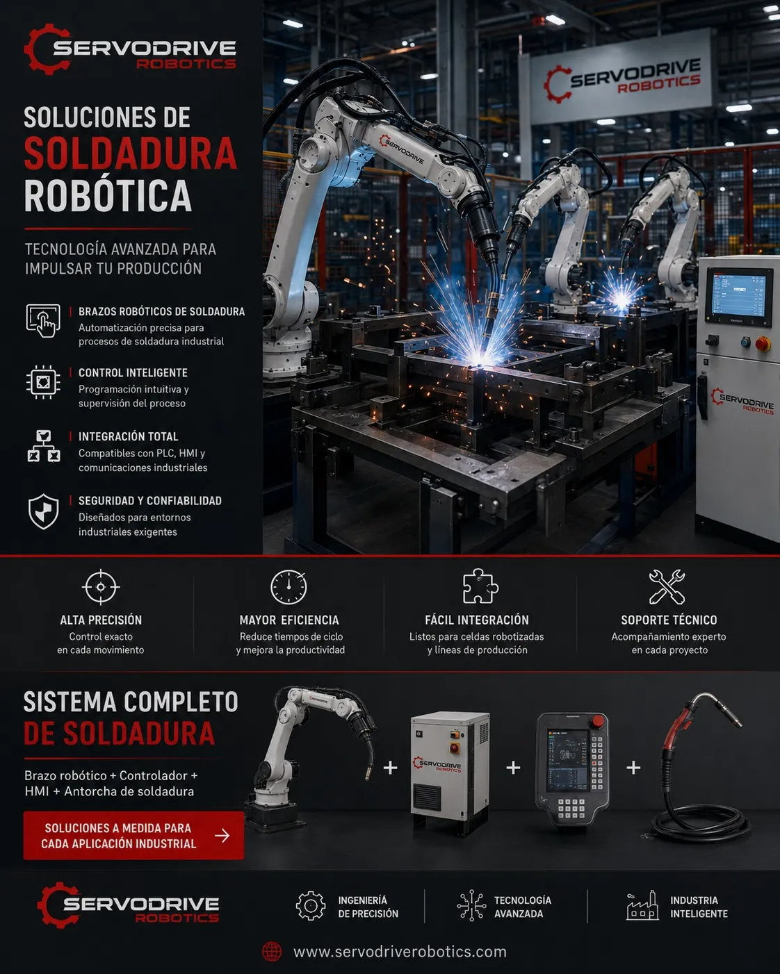 Brazos robóticos de soldadura
